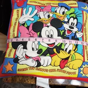 Vintage Mickey & Friends Bed Pillow.
